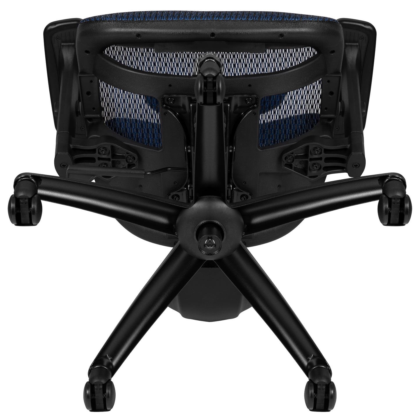 LO Ergonomic Mesh Office Chair with 2-to-1 Synchro-Tilt, Adjustable Headrest, Lumbar Support, and Adjustable Pivot Arms in Blue Blue