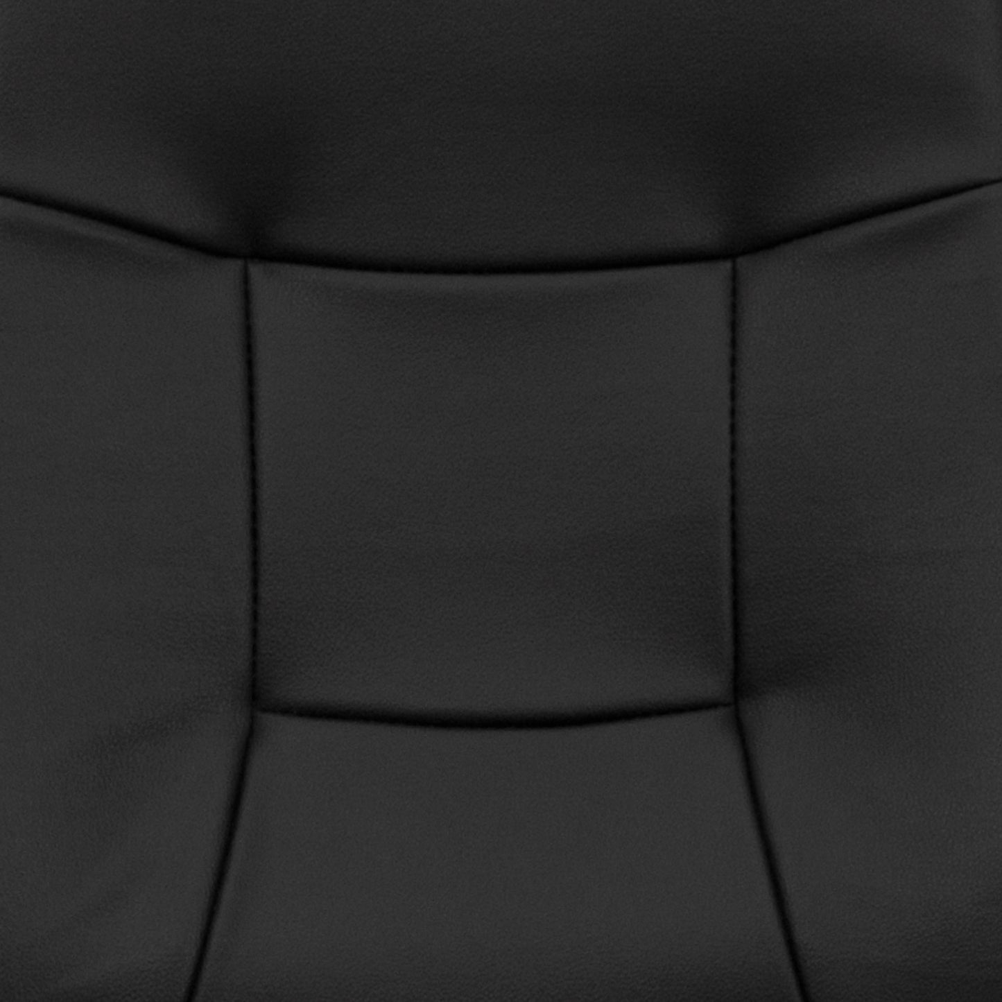 Holly High Back Black Glove Vinyl Executive Swivel Office Chair with Arms Black