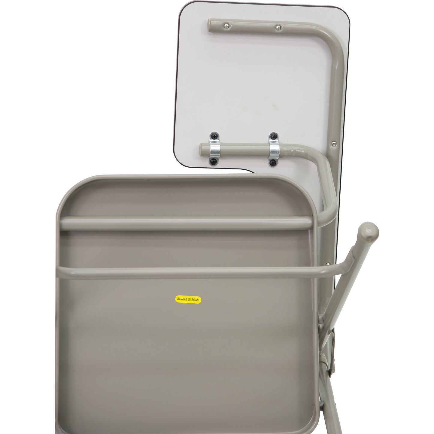 Ralph Premium Steel Folding Chair with Left Handed Tablet Arm Beige