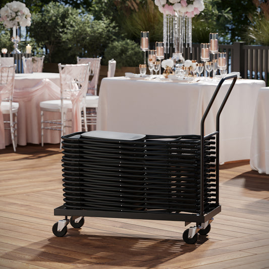 Kaden Folding Chair Dolly Black