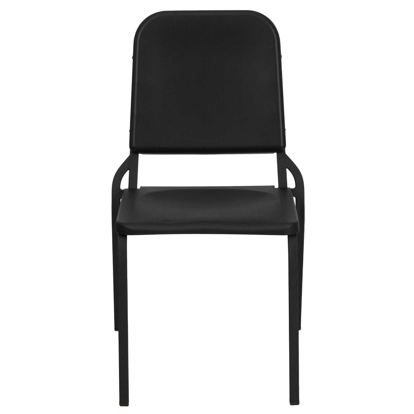 HERCULES Series Black High Density Stackable Melody Band/Music Chair Black