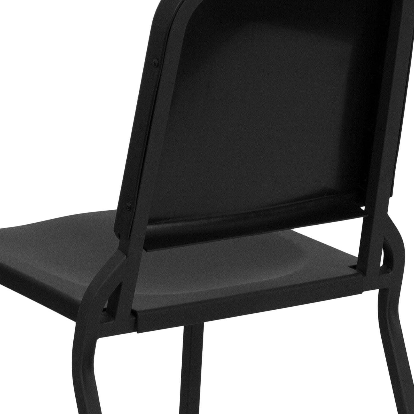 HERCULES Series Black High Density Stackable Melody Band/Music Chair Black