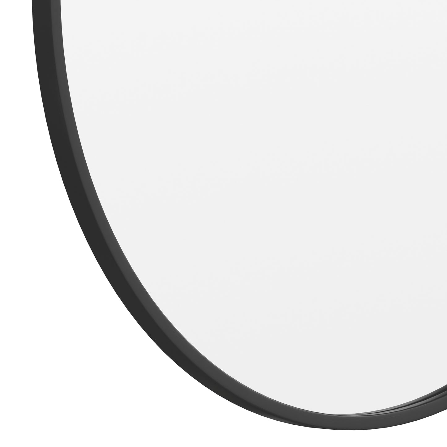 Julianne 30" Round Black Metal Framed Wall Mirror - Large Accent Mirror for Bathroom, Vanity, Entryway, Dining Room, & Living Room Black