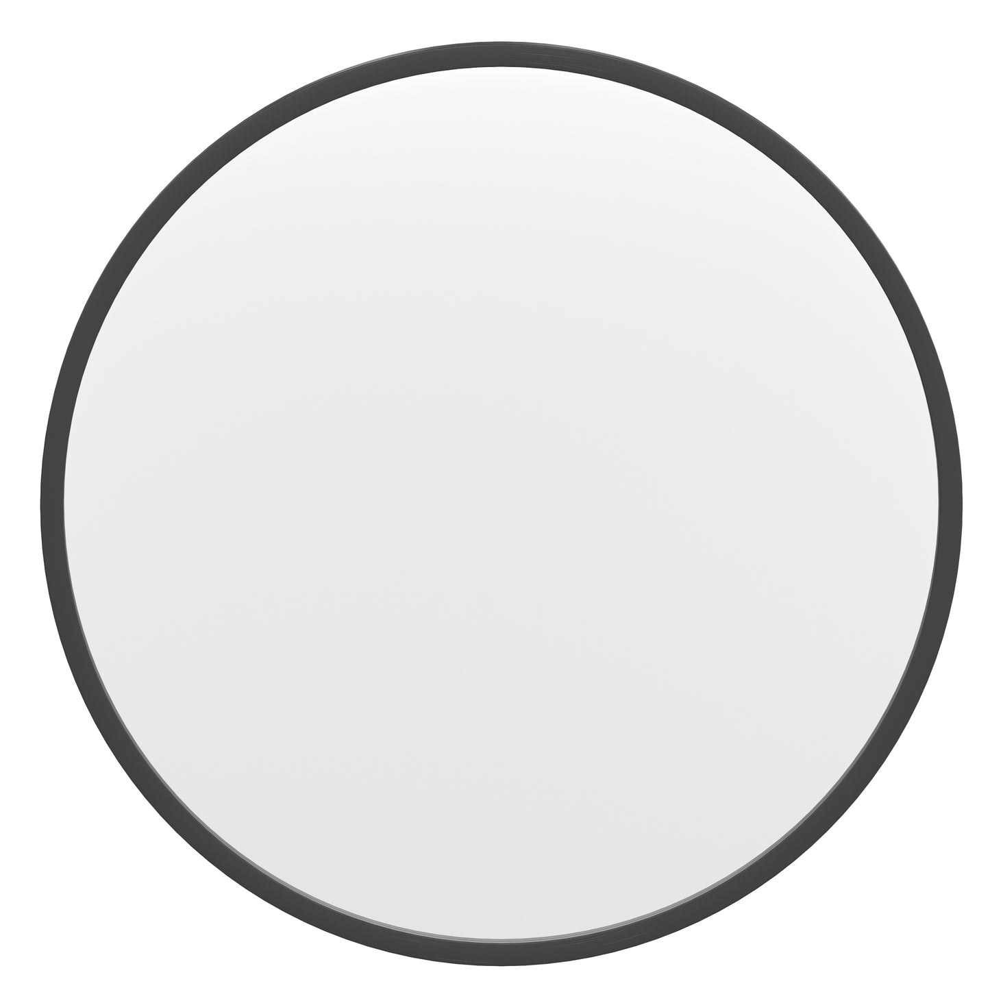 Julianne 20" Round Black Metal Framed Wall Mirror - Large Accent Mirror for Bathroom, Vanity, Entryway, Dining Room, & Living Room Black