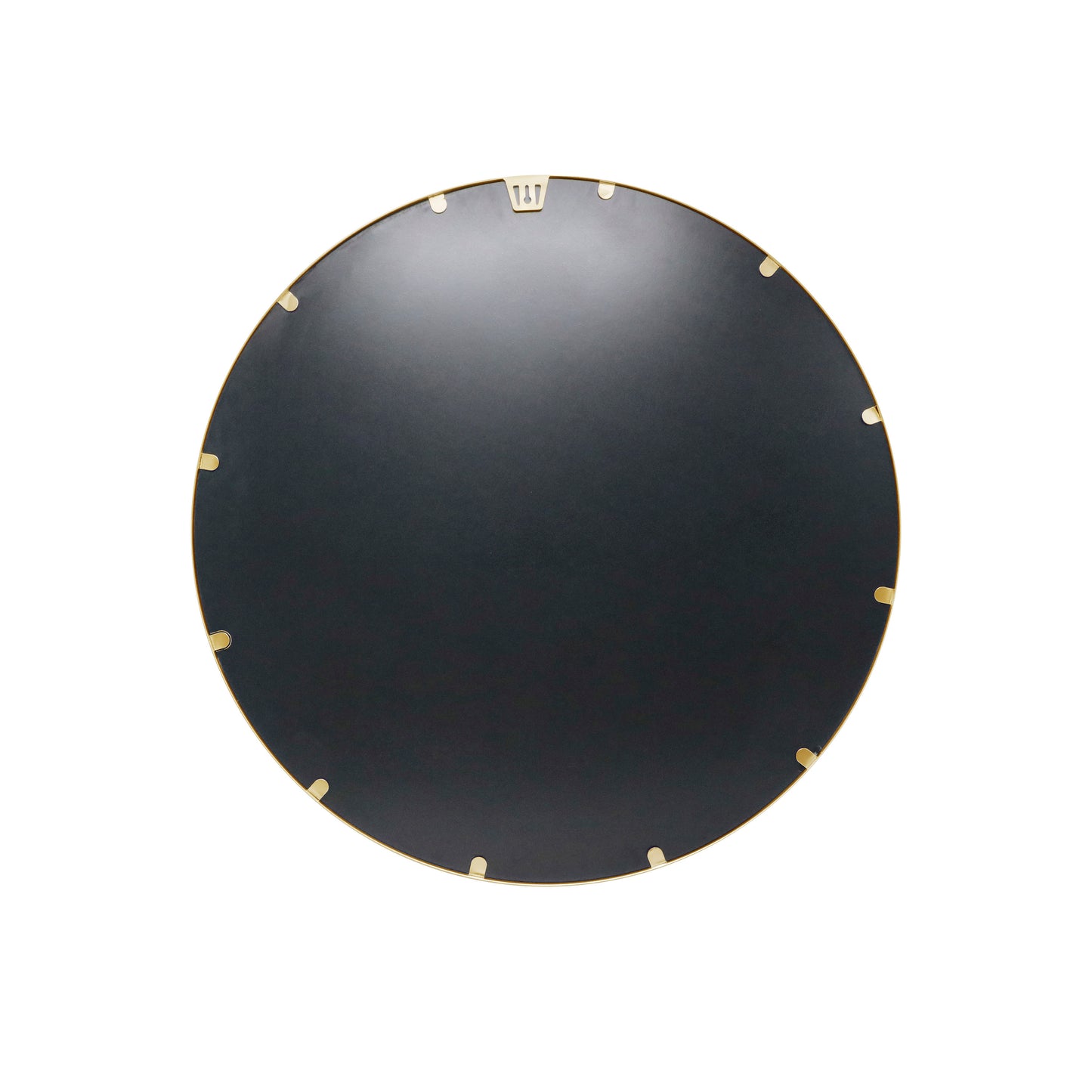 Julianne 24" Round Gold Metal Framed Wall Mirror - Large Accent Mirror for Bathroom, Vanity, Entryway, Dining Room, & Living Room Gold HFKHD-4GD-CRE8-391315-GG