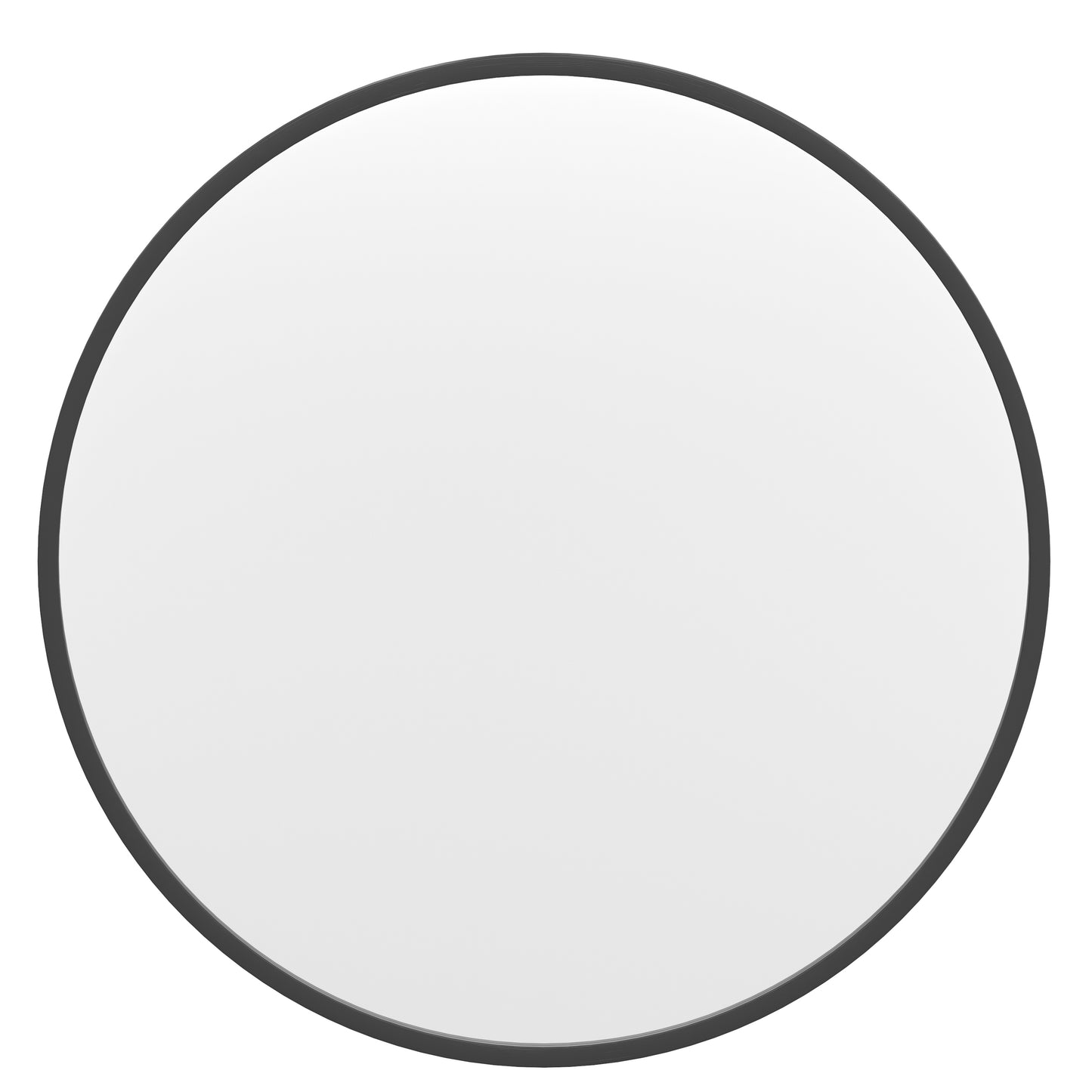 Julianne 24" Round Black Metal Framed Wall Mirror - Large Accent Mirror for Bathroom, Vanity, Entryway, Dining Room, & Living Room Black