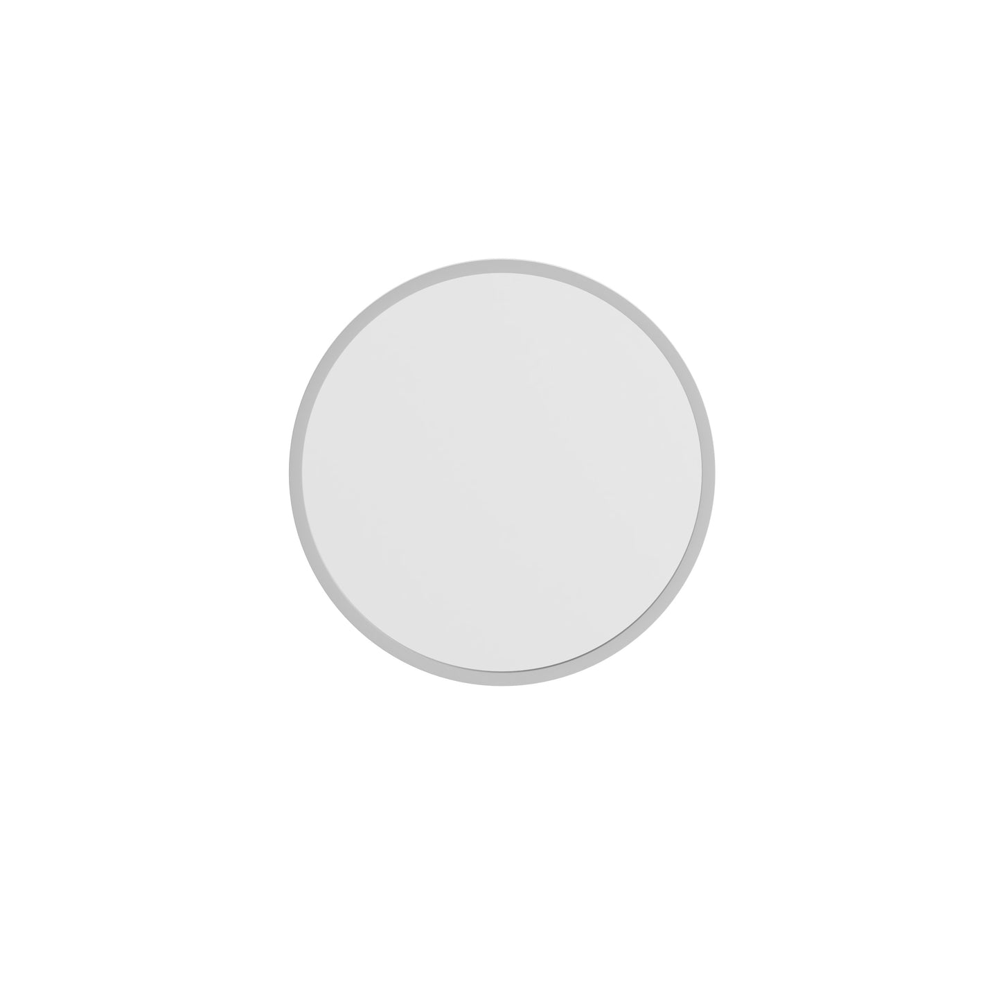 Julianne 16" Round Silver Metal Framed Wall Mirror - Large Accent Mirror for Bathroom, Vanity, Entryway, Dining Room, & Living Room Silver