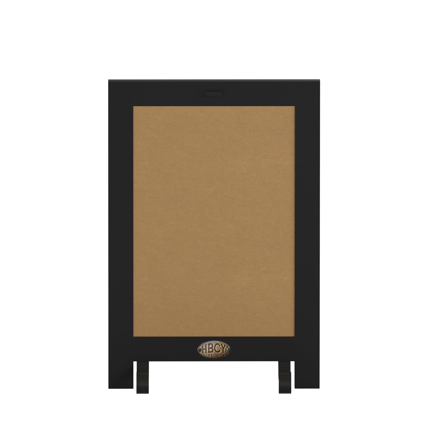 Canterbury 9.5" x 14" Black Tabletop Magnetic Chalkboard Sign with Metal Scrolled Legs, Hanging Wall Chalkboard, Countertop Memo Board Black
