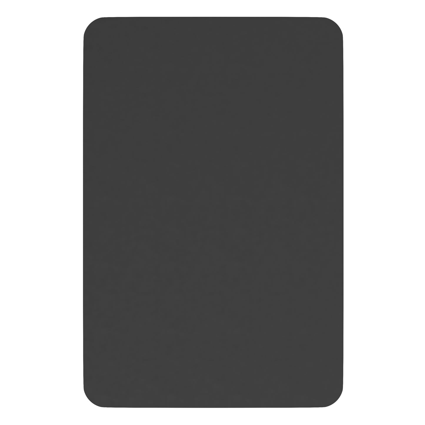 Janinne 20" x 30" Decorative Wall Mirror - Rounded Corners, Bathroom & Living Room Glass Mirror Hangs Horizontal Or Vertical, Matte Black Black