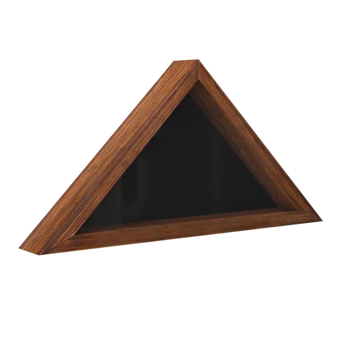 Sheehan Rustic Brown Memorial Flag Display Case - Solid Wood Military Flag Display Case for 9.5 x 5 American Veteran Flag Rustic Brown