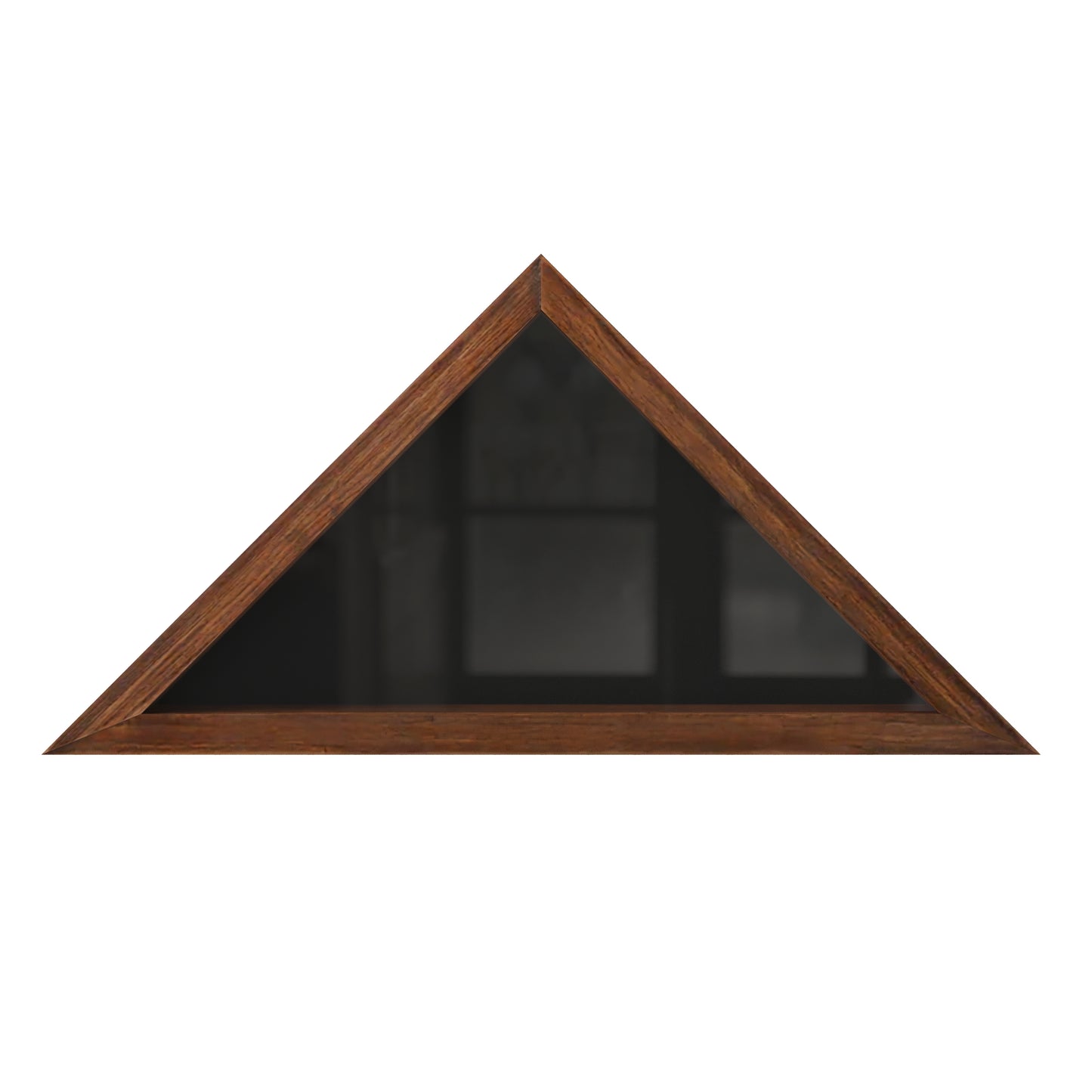 Sheehan Rustic Brown Memorial Flag Display Case - Solid Wood Military Flag Display Case for 9.5 x 5 American Veteran Flag Rustic Brown