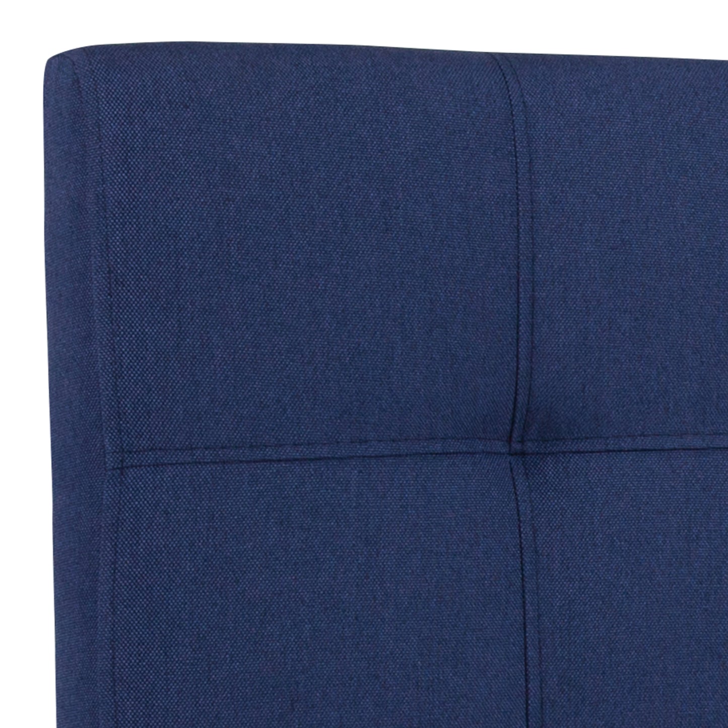 Bedford Tufted Upholstered Full Size Headboard in Navy Fabric Navy