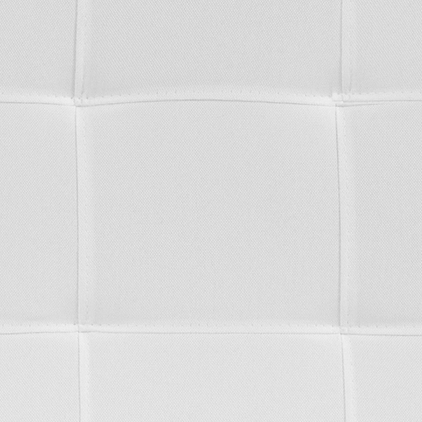 Bedford Tufted Upholstered Full Size Headboard in White Fabric White