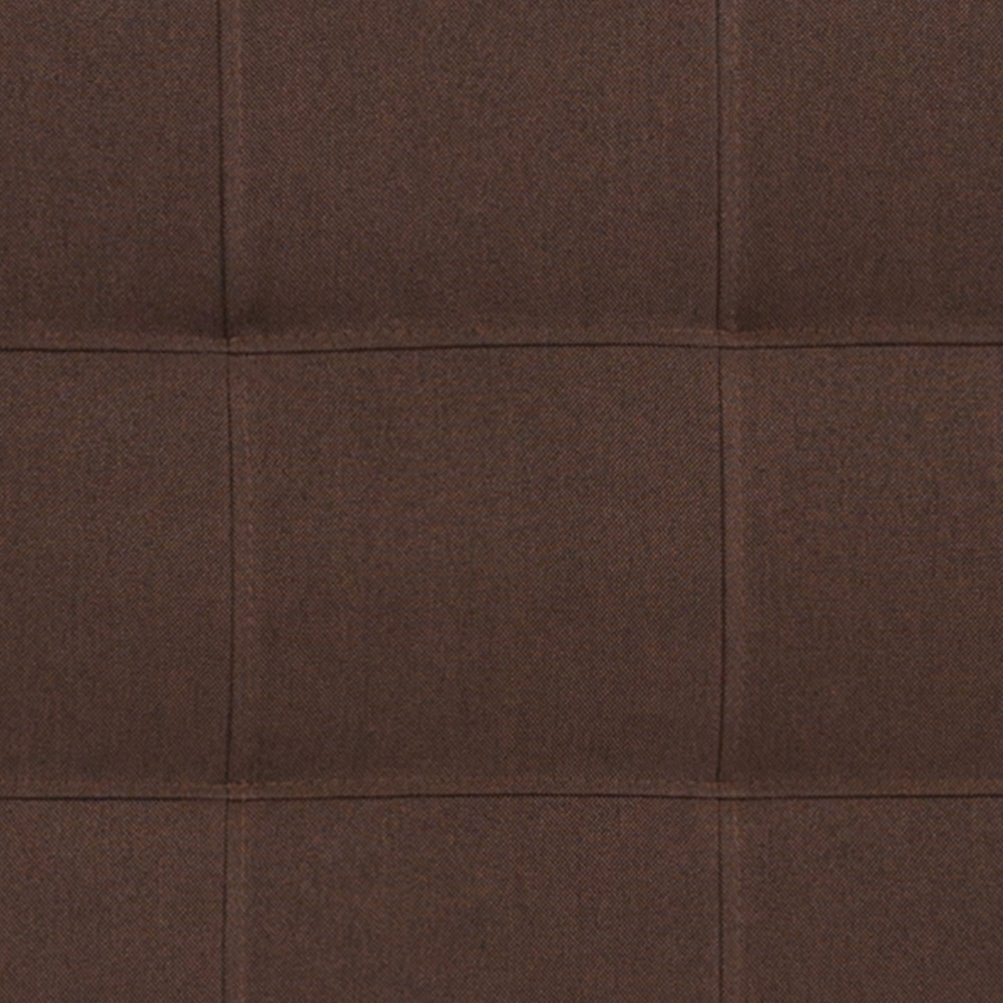 Bedford Tufted Upholstered King Size Headboard in Dark Brown Fabric Dark Brown