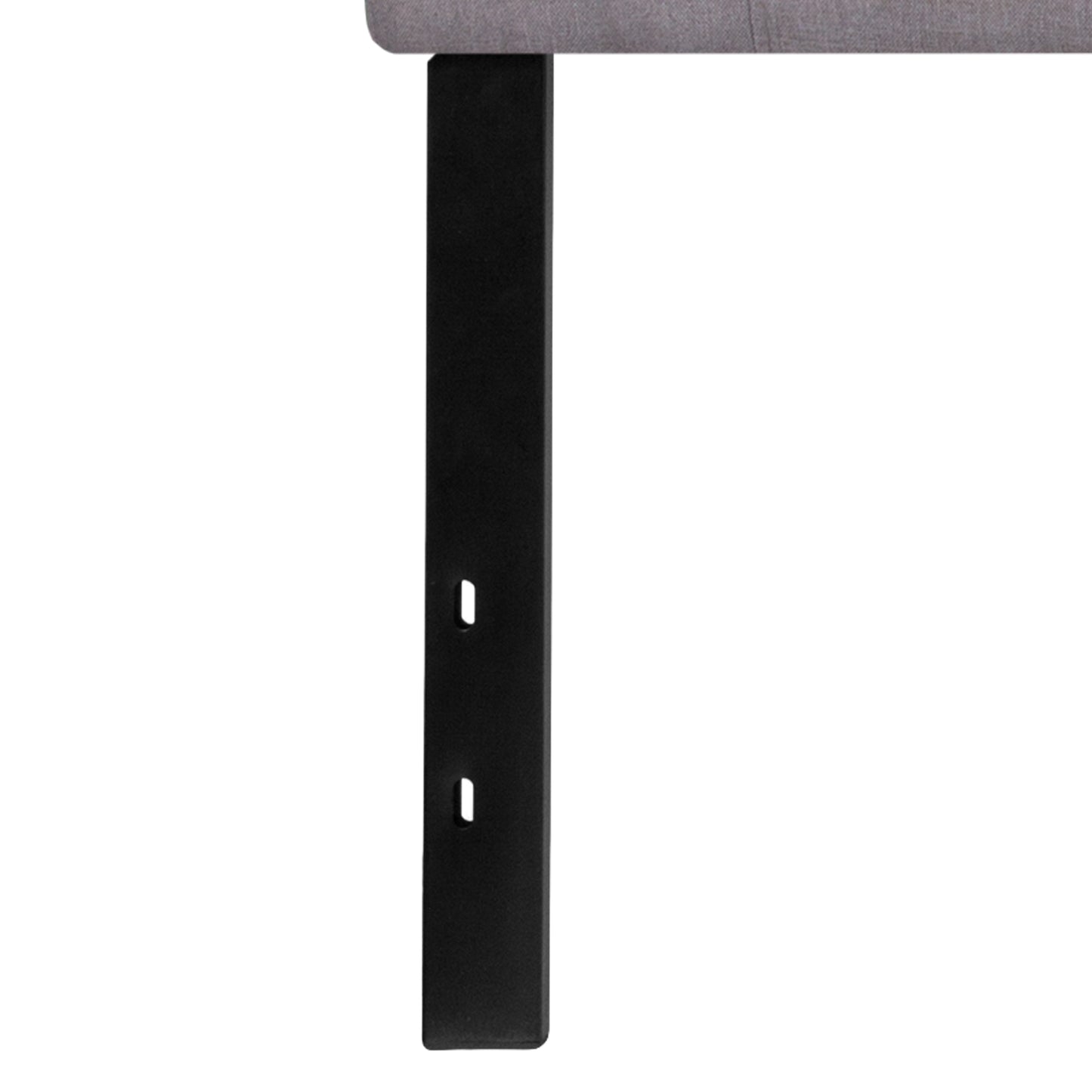 Bedford Tufted Upholstered King Size Headboard in Light Gray Fabric Light Gray