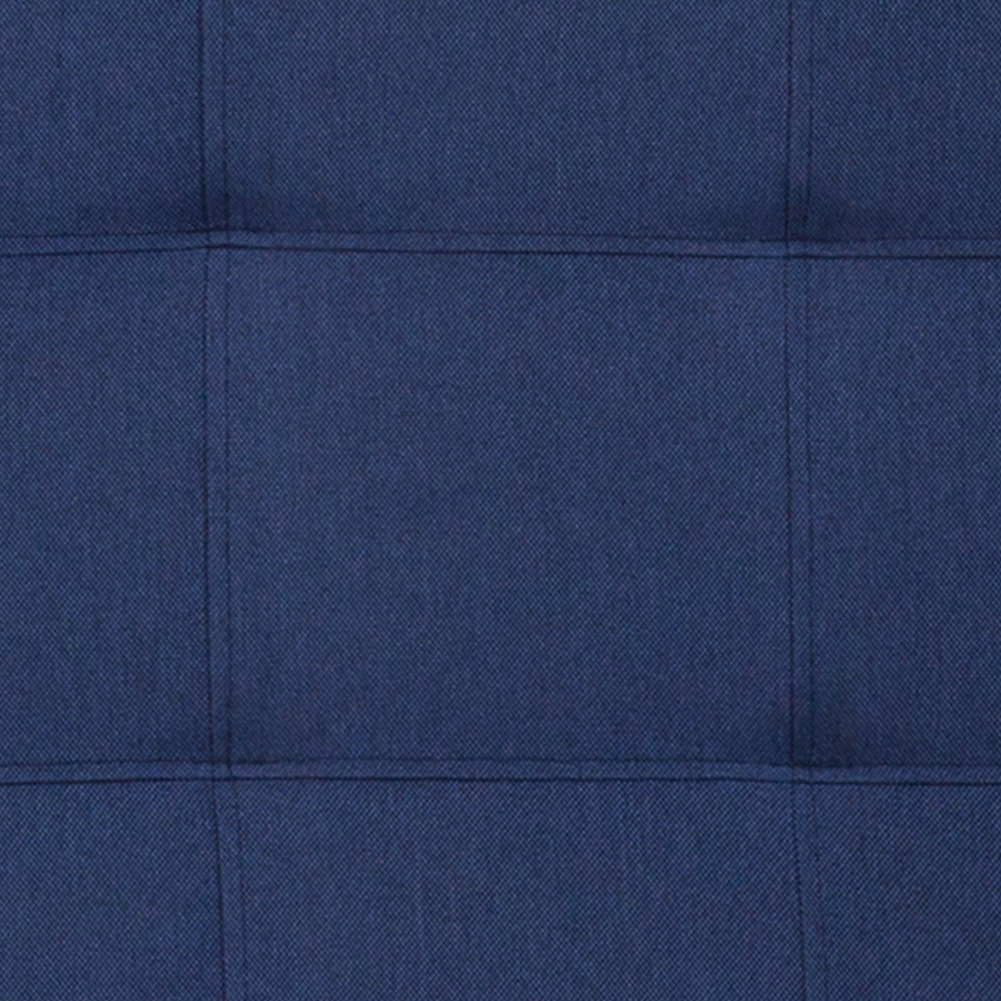 Bedford Tufted Upholstered Queen Size Headboard in Navy Fabric Navy
