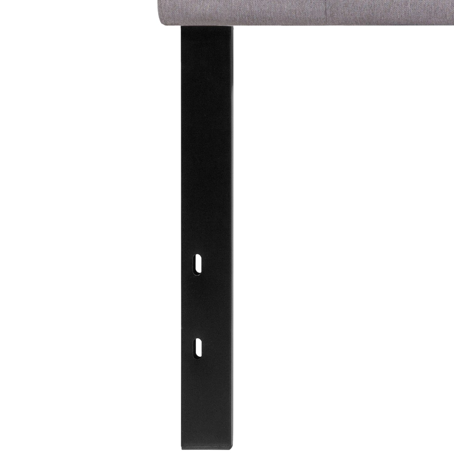 Bedford Tufted Upholstered Twin Size Headboard in Light Gray Fabric Light Gray
