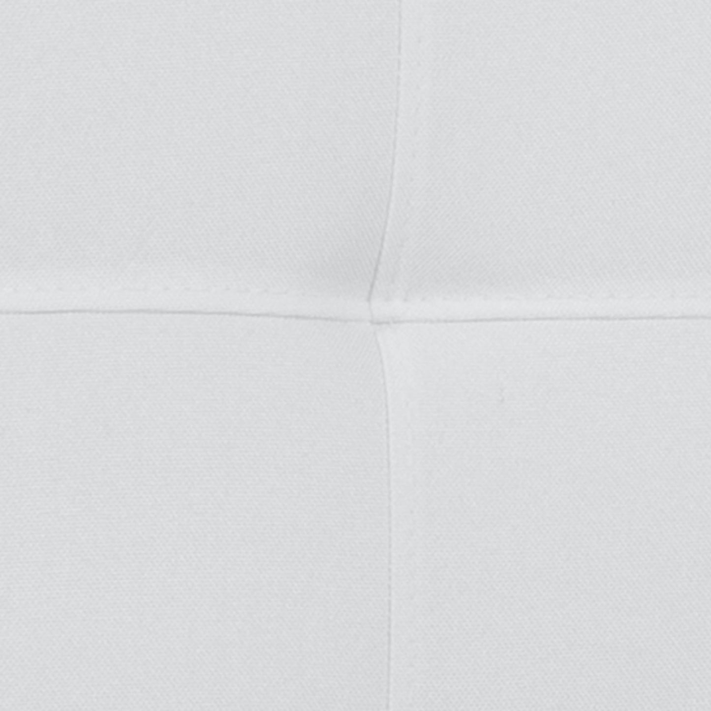 Bedford Tufted Upholstered Twin Size Headboard in White Fabric White