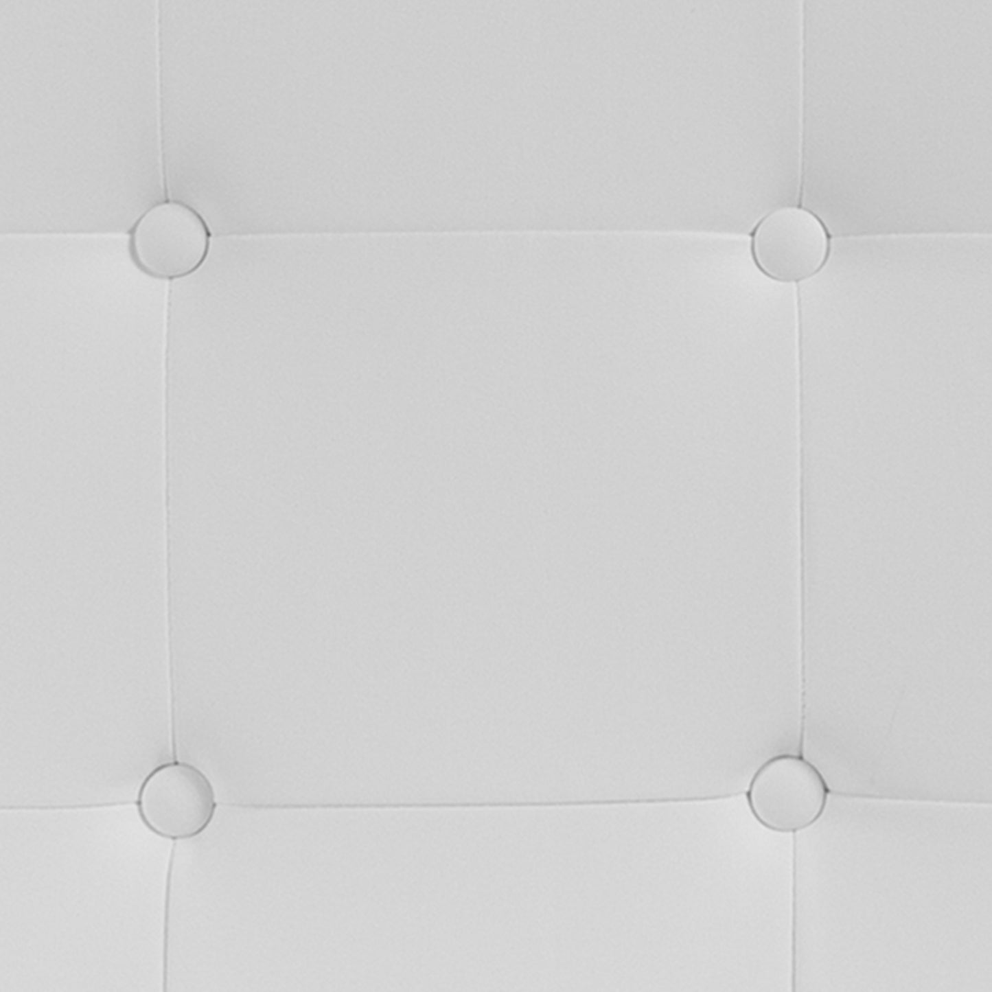 Lennox Tufted Upholstered Full Size Headboard in White Vinyl White