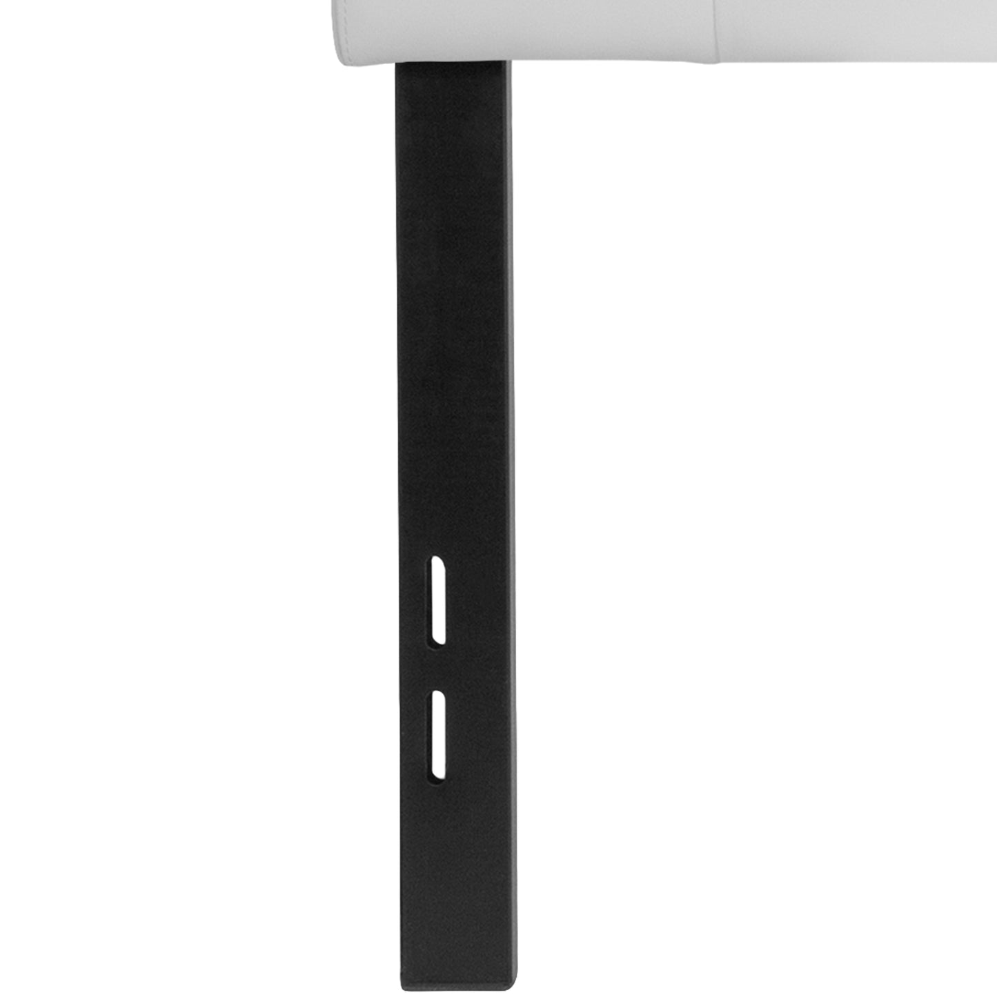Lennox Tufted Upholstered Full Size Headboard in White Vinyl White