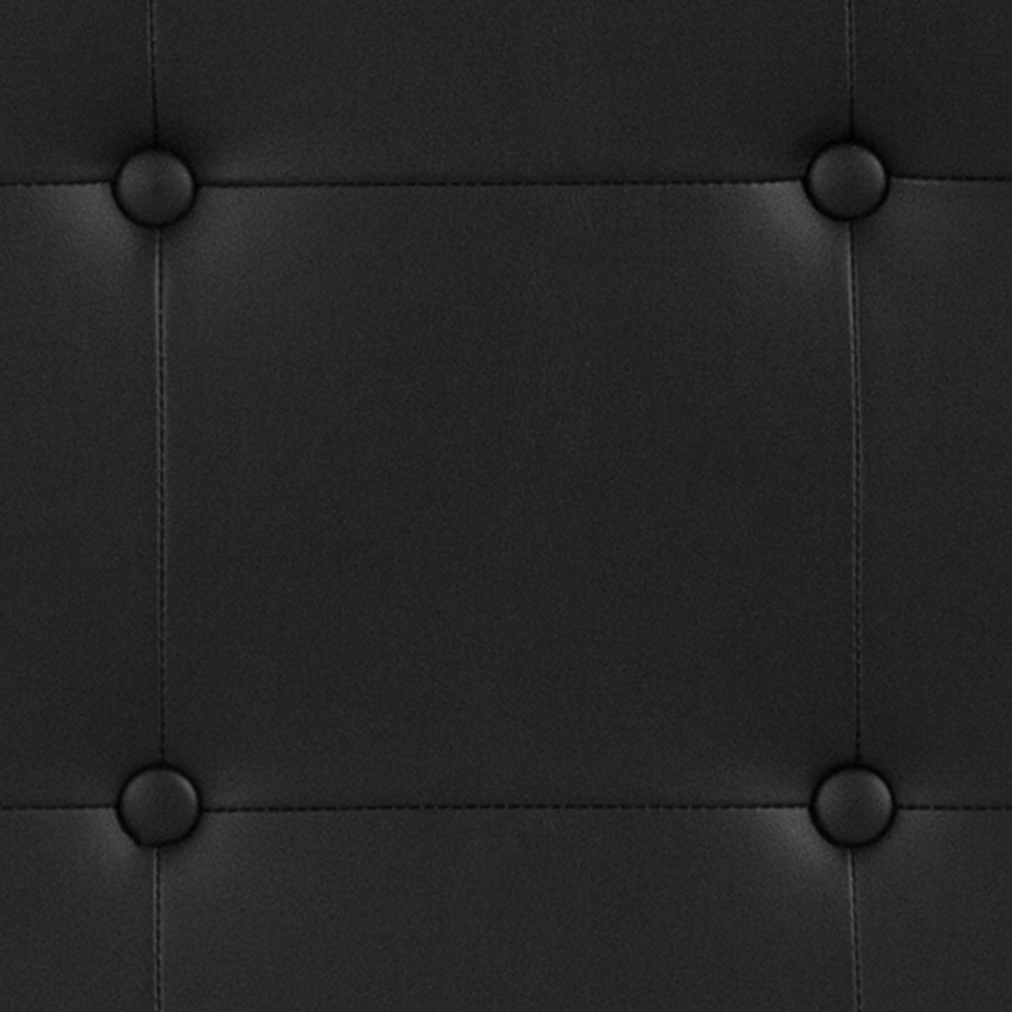 Lennox Tufted Upholstered Twin Size Headboard in Black Vinyl Black HG-HB1705-T-BK-GG