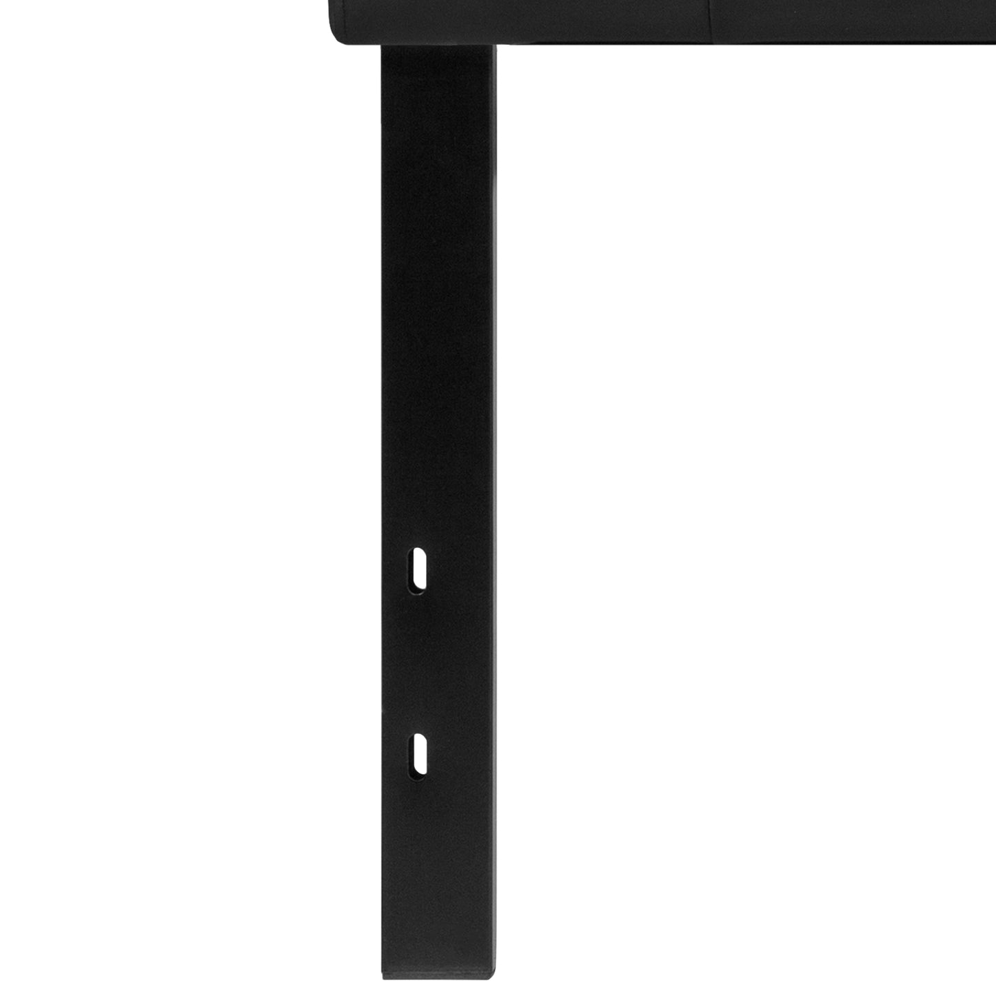 Lennox Tufted Upholstered Twin Size Headboard in Black Vinyl Black HG-HB1705-T-BK-GG