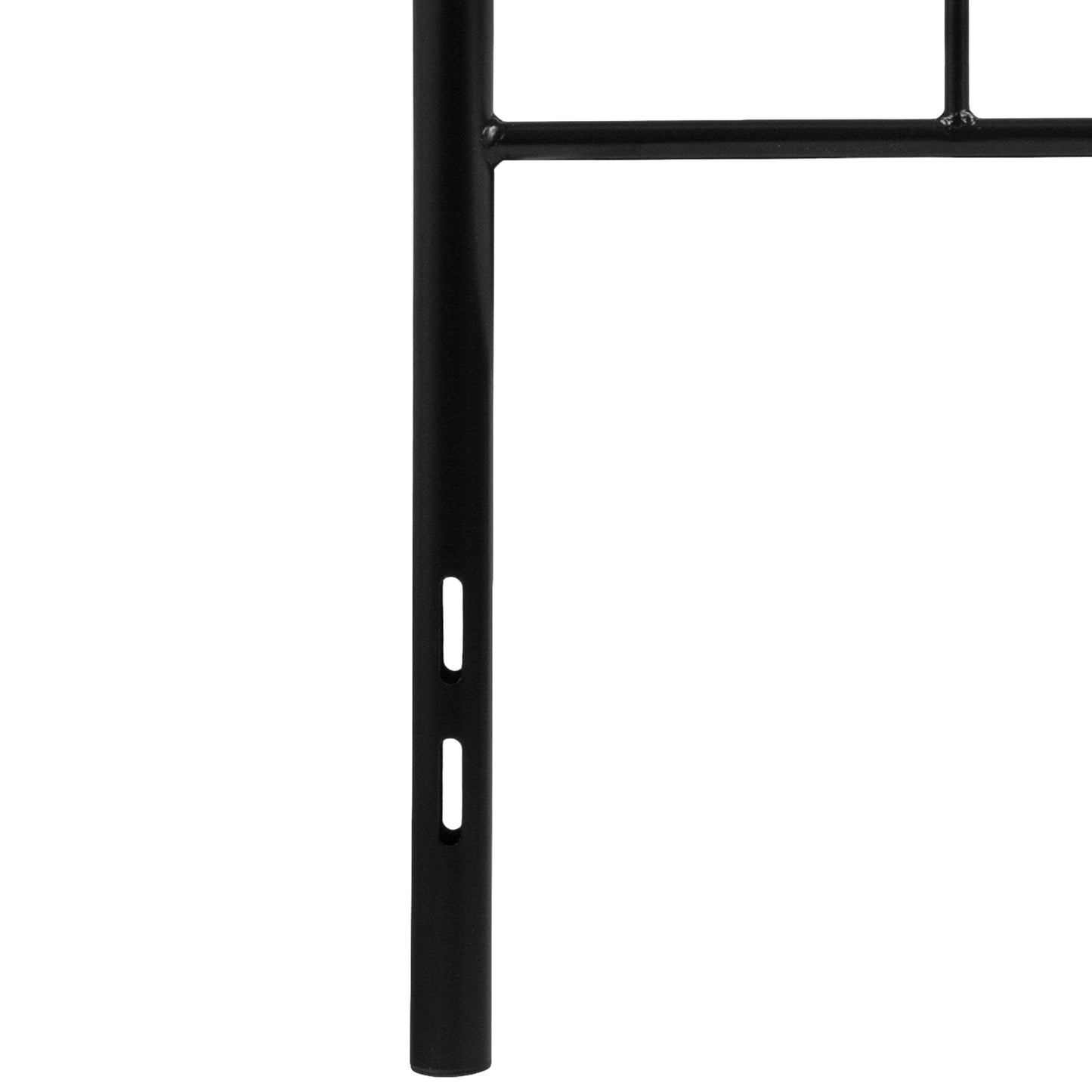 Woodstock Decorative Black Metal Twin Size Headboard Black