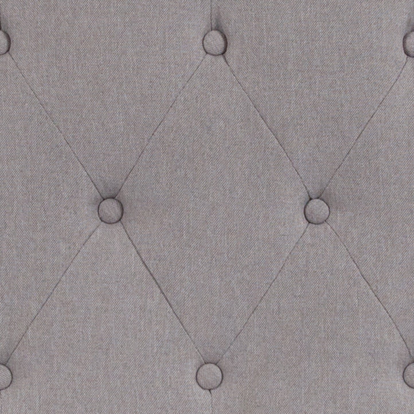Cambridge Tufted Upholstered King Size Headboard in Light Gray Fabric Light Gray