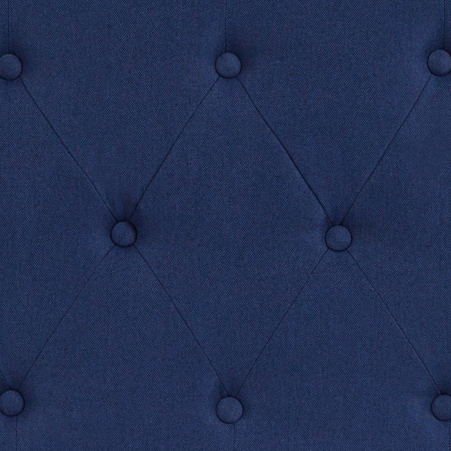 Cambridge Tufted Upholstered King Size Headboard in Navy Fabric Navy