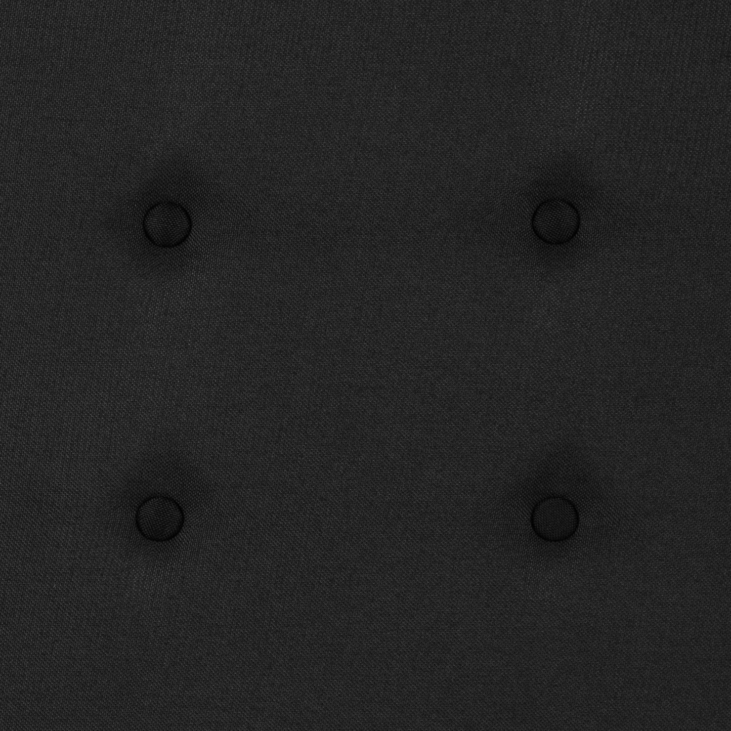 Bristol Metal Tufted Upholstered Twin Size Headboard in Black Fabric Black