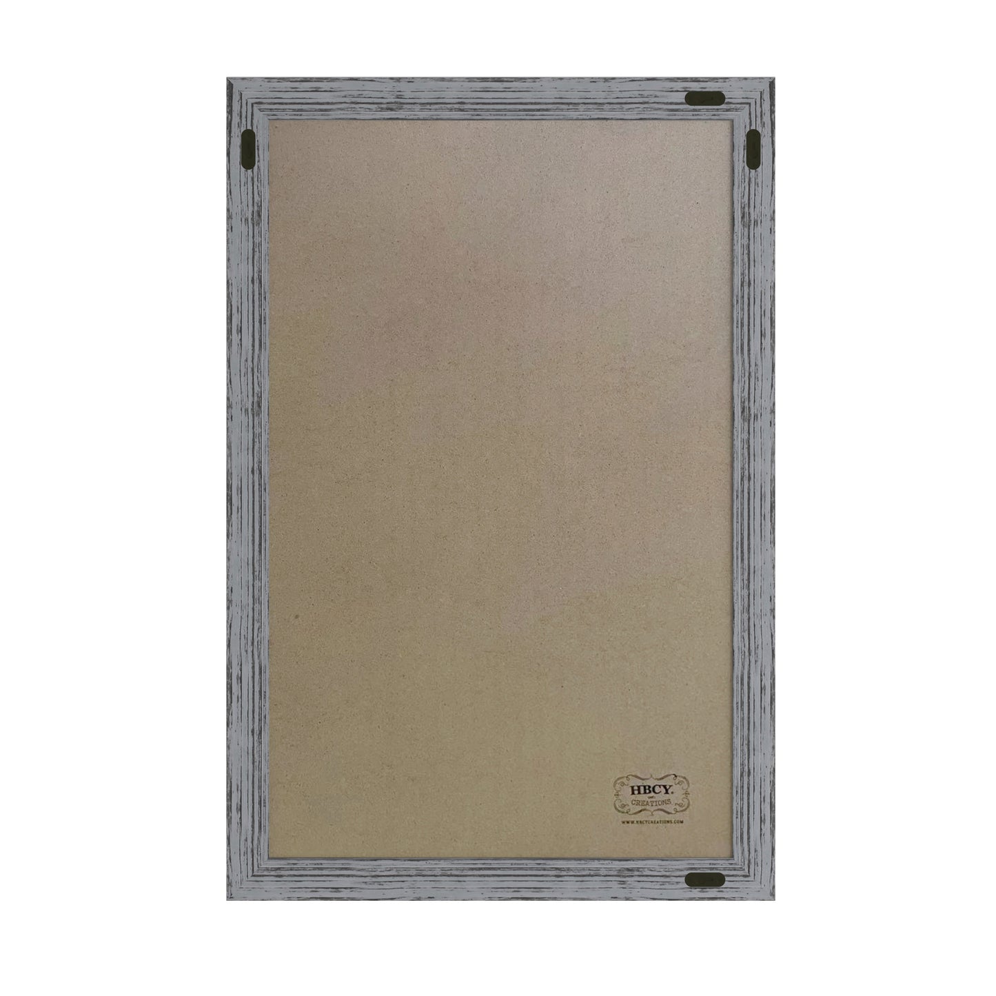 Canterbury 24" x 36" Rustic Gray Wall Mount Magnetic Chalkboard Sign with Eraser, Hanging Wall Chalkboard Memo Board for Home, School, or Business Grey HGWA-5GD-CRE8-272315-GG