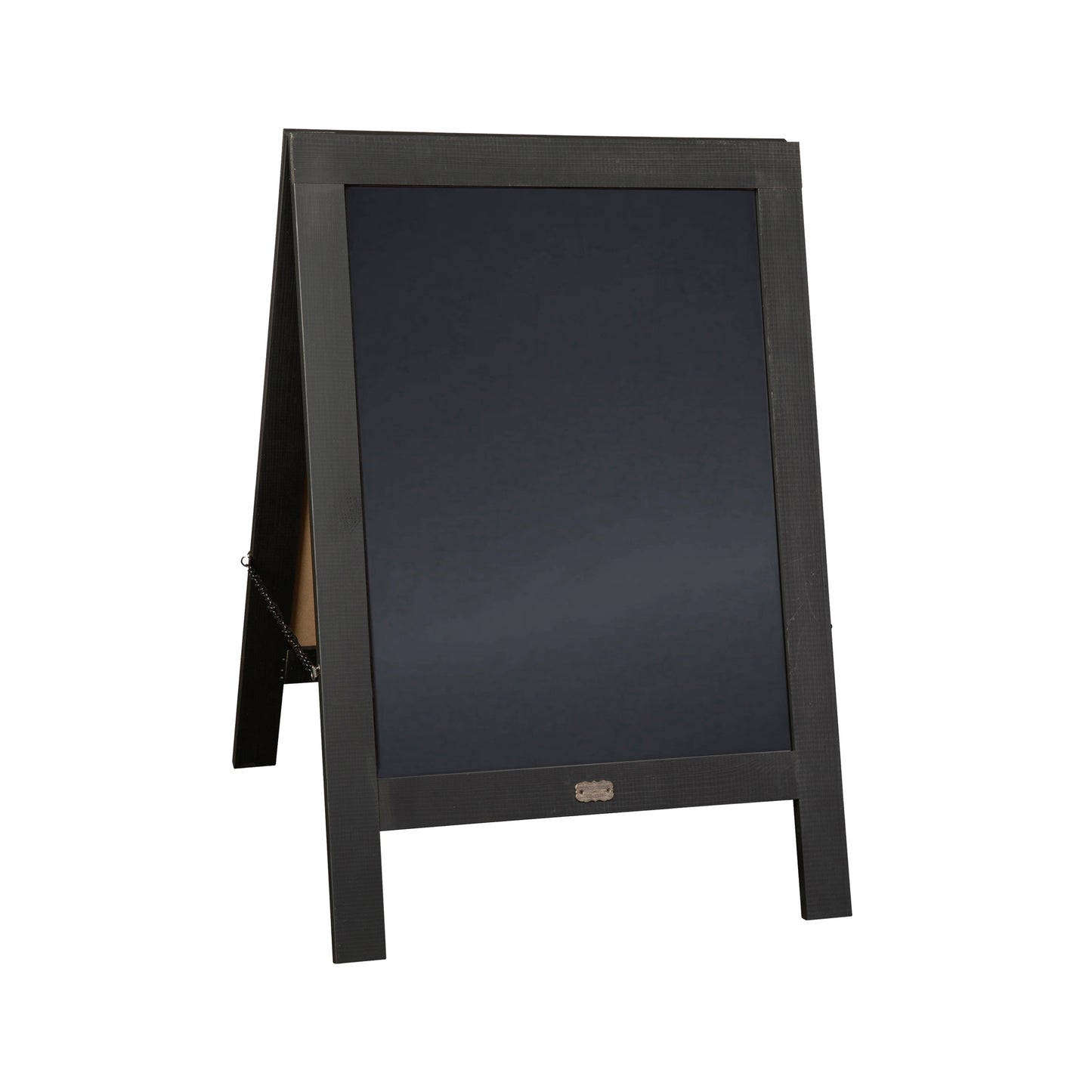 Canterbury 30" x 20" Vintage Wooden A-Frame Magnetic Indoor/Outdoor Chalkboard Sign, Freestanding Double Sided Extra Large Message Board, Black Black