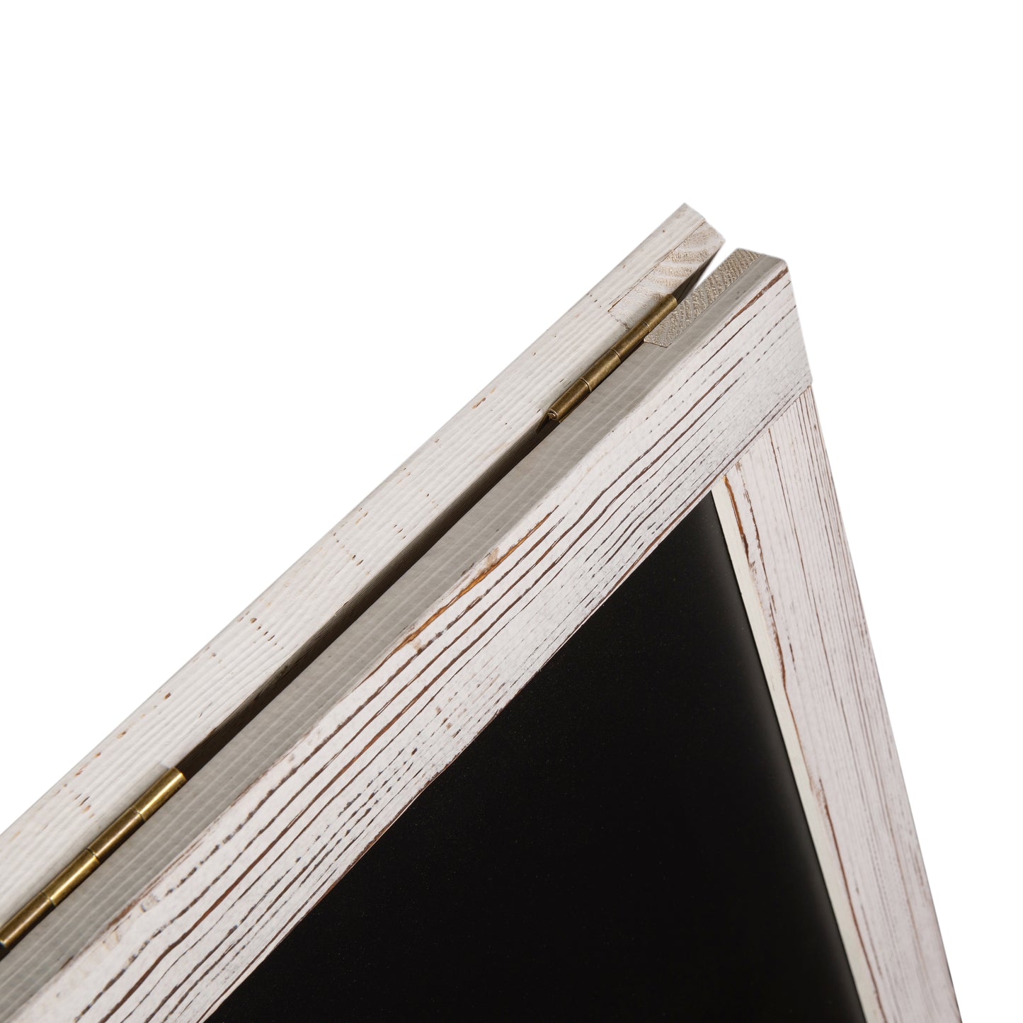 Canterbury 30" x 20" Vintage Wooden A-Frame Magnetic Indoor/Outdoor Chalkboard Sign, Freestanding Double Sided Extra Large Message Board, White Wash White Wash HGWA-CB-3020-WHWSH-GG