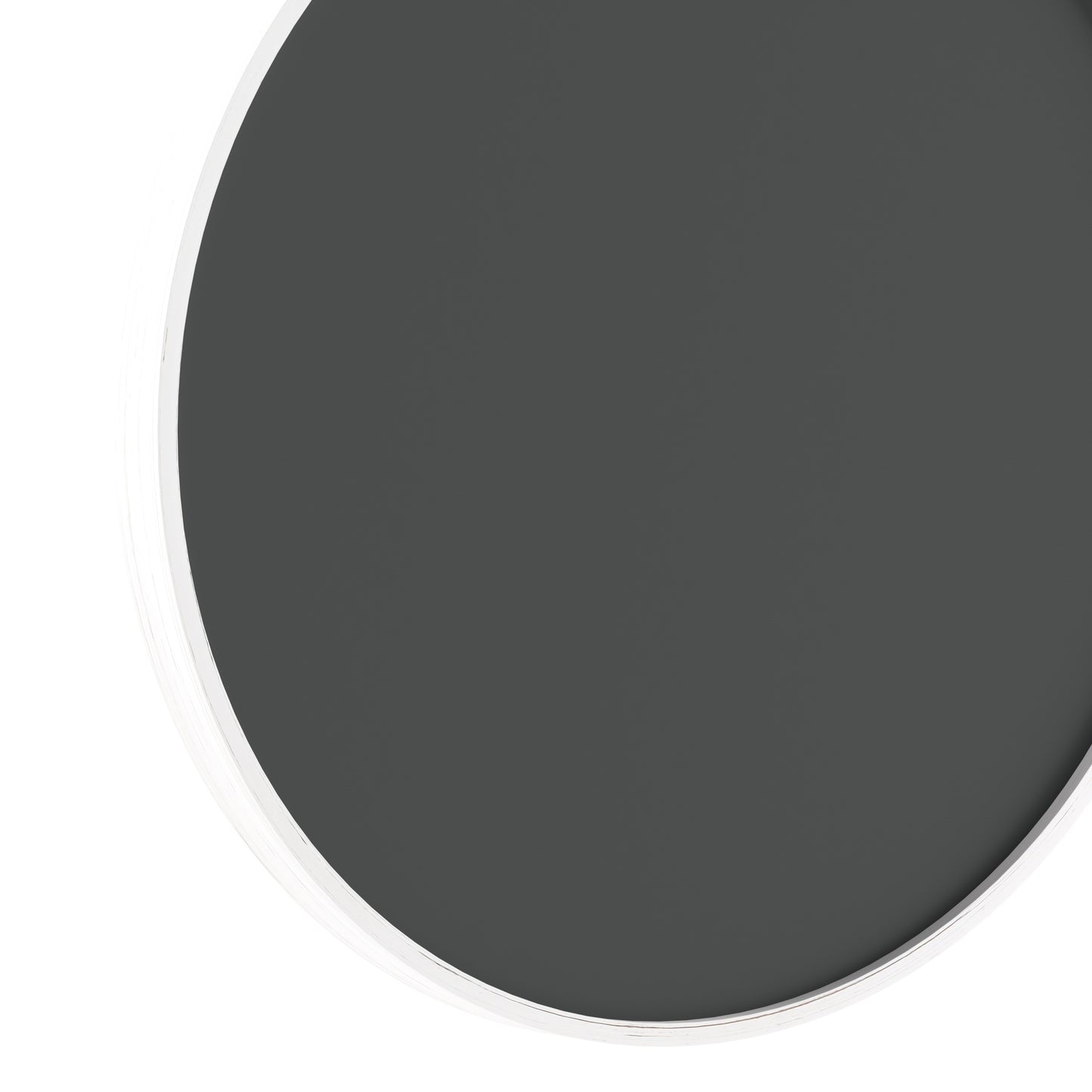 Canterbury 18" Round Wall Mounted Magnetic Chalkboard for Home or Business with Eraser and Chalk in Whitewash Pine Wood Frame White Washed