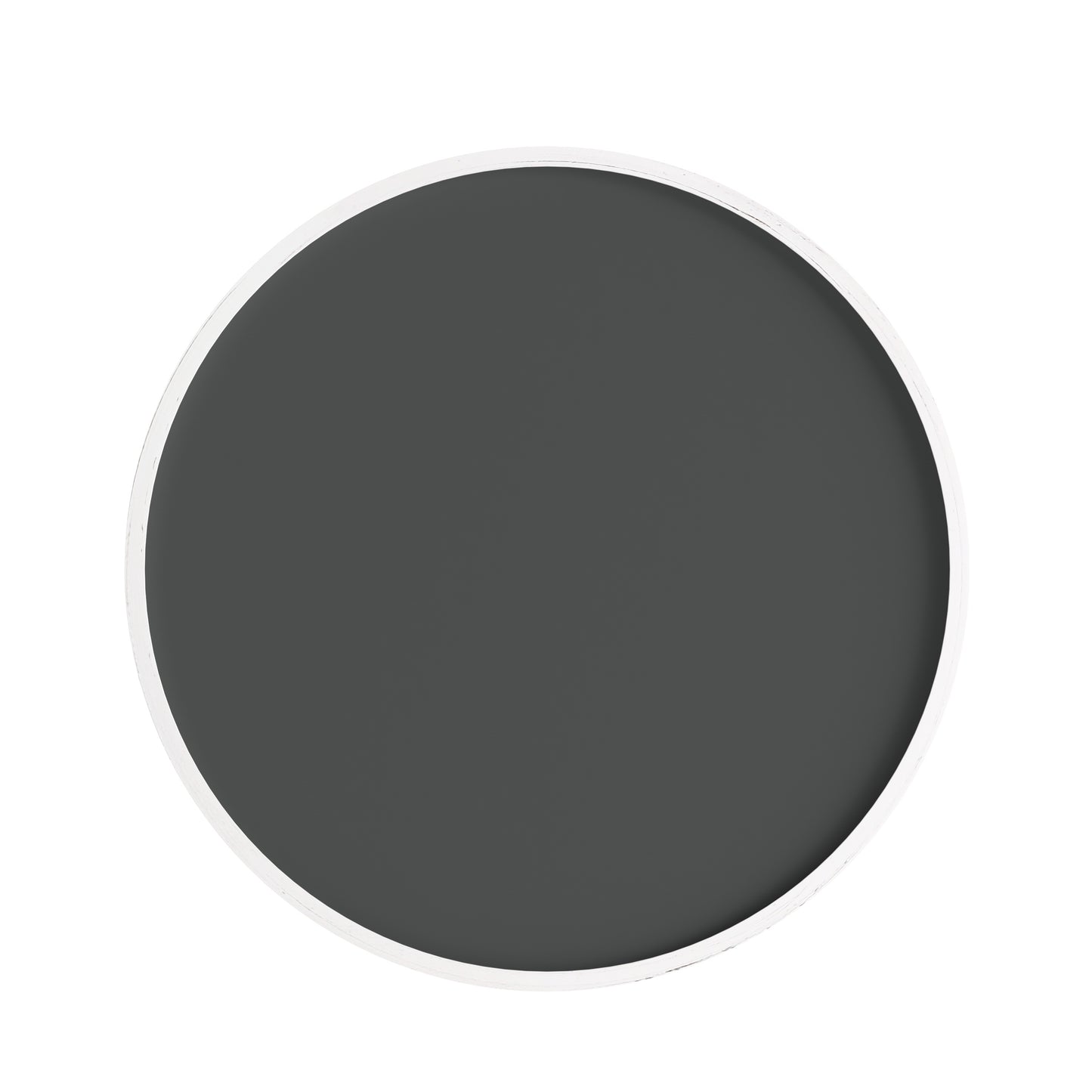 Canterbury 18" Round Wall Mounted Magnetic Chalkboard for Home or Business with Eraser and Chalk in Whitewash Pine Wood Frame White Washed