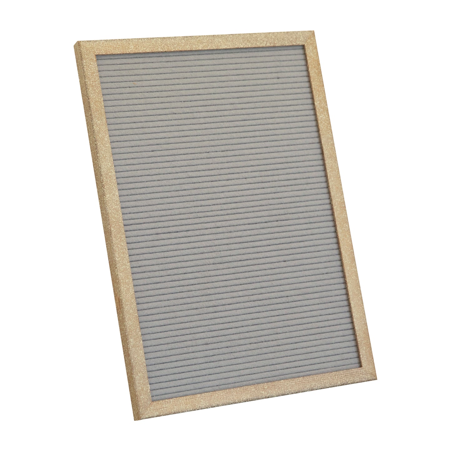 Gracie 12x17 Felt Letter Board with Wooden Frame, 389 PP Letters Including Numbers, Symbols and Icons, Canvas Carrying Case, Weathered Wood/Gray Felt Weathered Wood Frame/Gray Felt