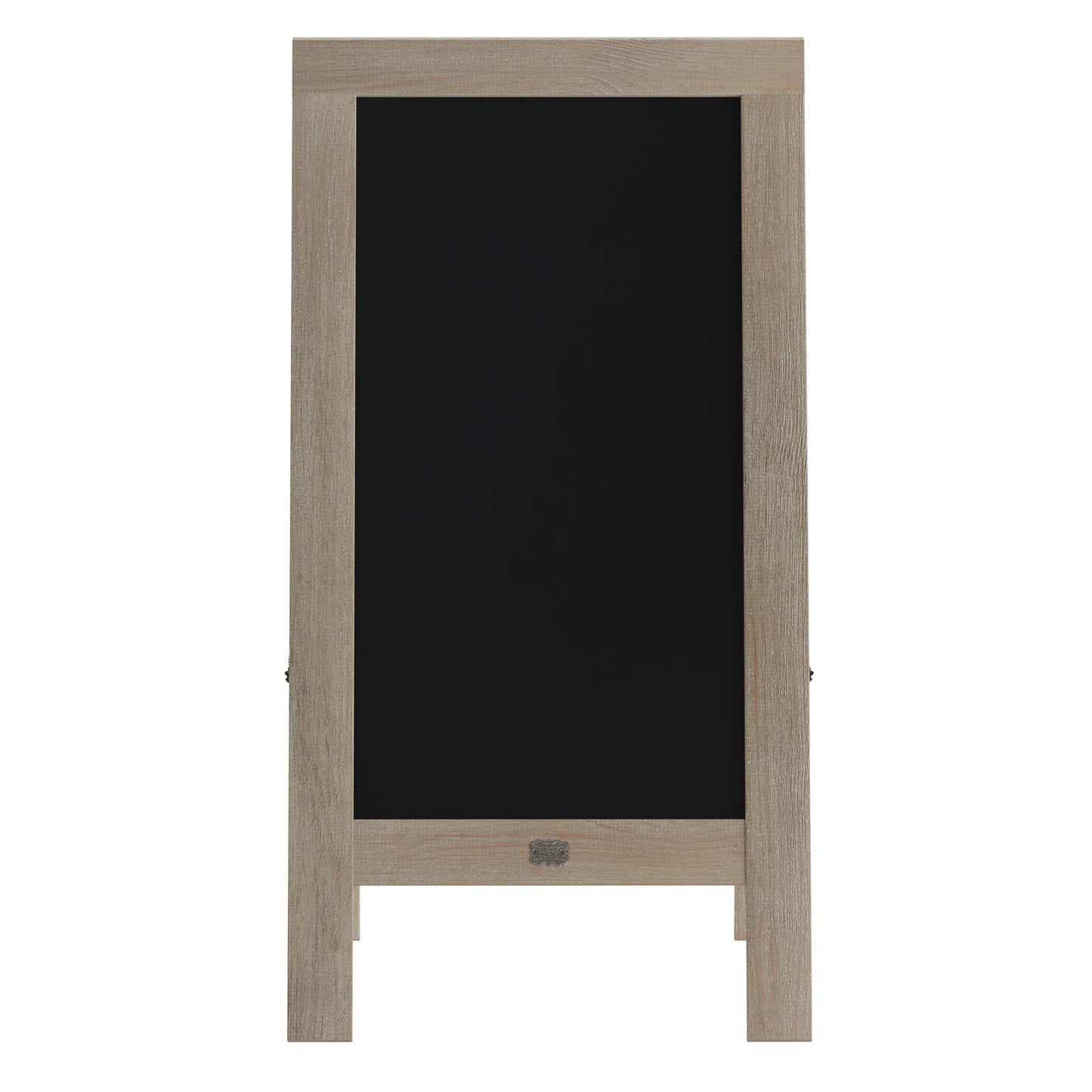 Canterbury 40" x 20" Vintage Wooden A-Frame Magnetic Indoor/Outdoor Chalkboard Sign, Freestanding Double Sided Extra Large Message Board, Weathered Weathered Brown