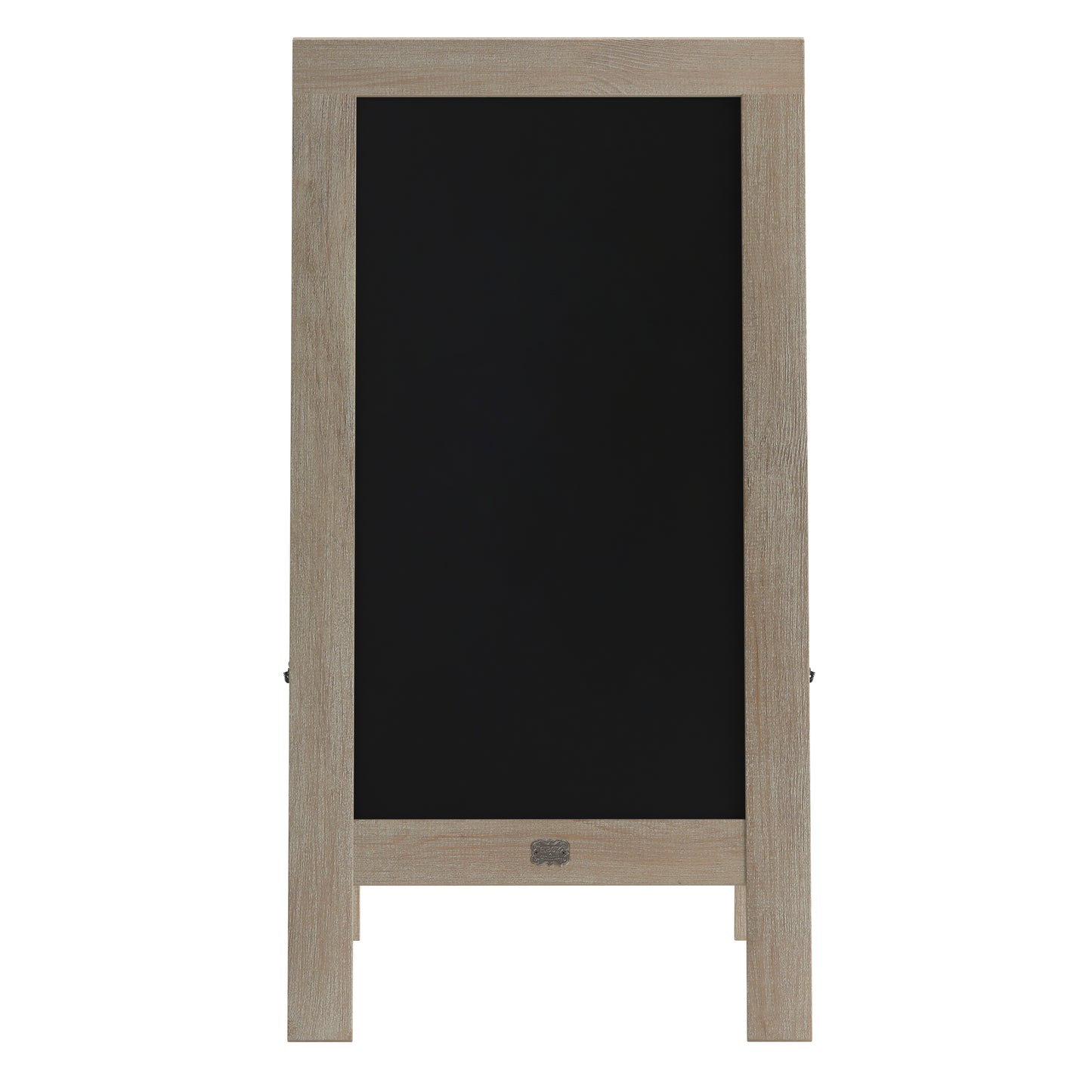Canterbury 40" x 20" Vintage Wooden A-Frame Magnetic Indoor/Outdoor Chalkboard Sign, Freestanding Double Sided Extra Large Message Board, Weathered Weathered Brown