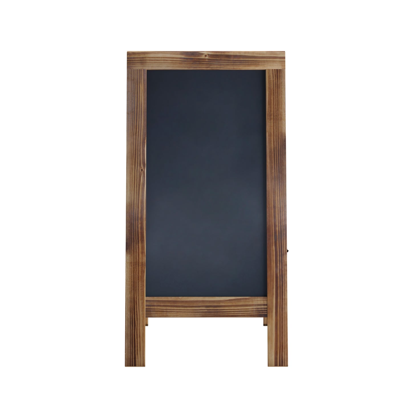 Canterbury 40" x 20" Vintage Wooden A-Frame Magnetic Indoor/Outdoor Chalkboard Sign, Freestanding Double Sided Extra Large Message Board, Rustic Brown Rustic Brown HGWA-GDIS-CRE8-442315-GG