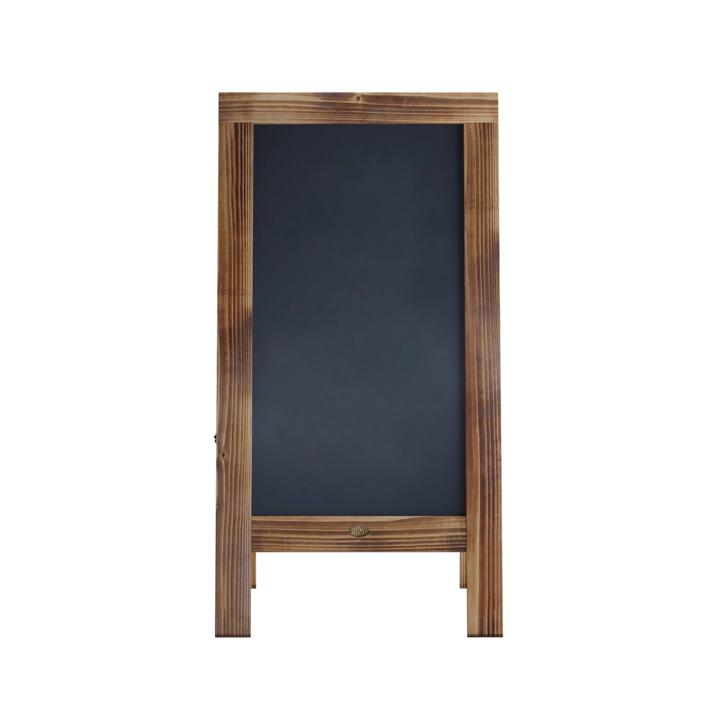 Canterbury 40" x 20" Vintage Wooden A-Frame Magnetic Indoor/Outdoor Chalkboard Sign, Freestanding Double Sided Extra Large Message Board, Rustic Brown Rustic Brown HGWA-GDIS-CRE8-442315-GG