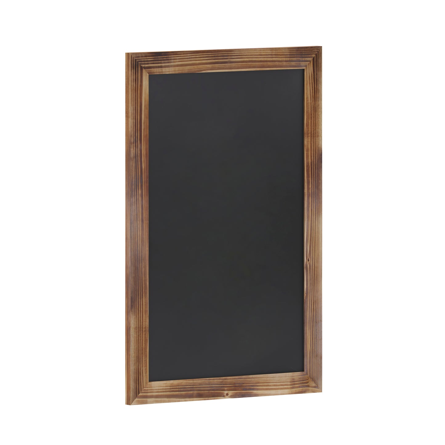 Canterbury 20" x 30" Torched Wood Wall Mount Magnetic Chalkboard Sign with Eraser, Hanging Wall Chalkboard Memo Board for Home, School, or Business Torched Brown HGWA-GDIS-CRE8-462315-GG