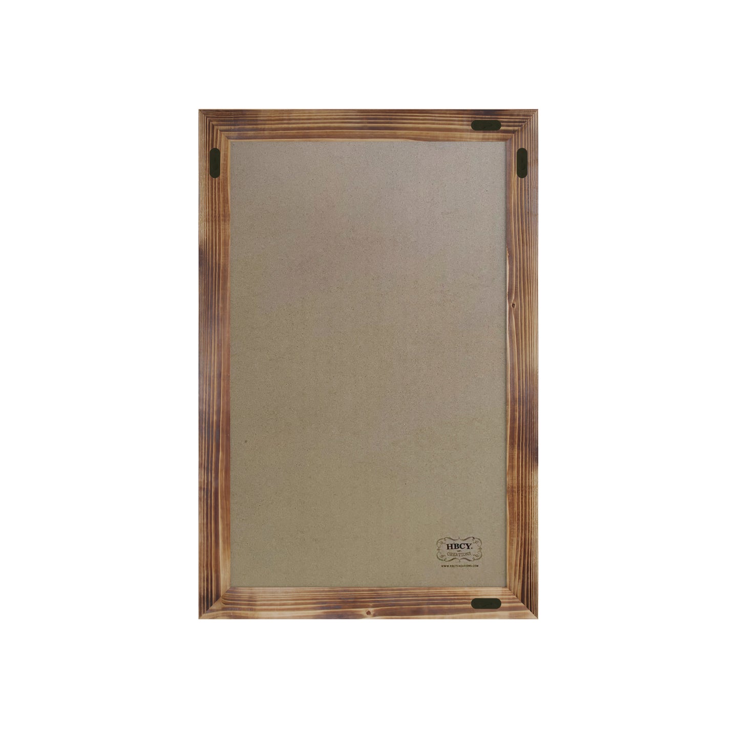 Canterbury 20" x 30" Torched Wood Wall Mount Magnetic Chalkboard Sign with Eraser, Hanging Wall Chalkboard Memo Board for Home, School, or Business Torched Brown HGWA-GDIS-CRE8-462315-GG