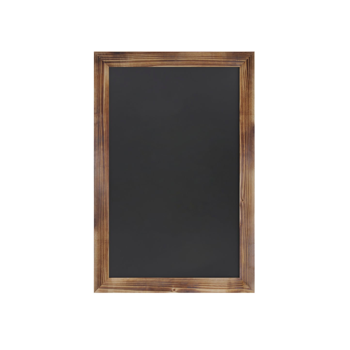 Canterbury 20" x 30" Torched Wood Wall Mount Magnetic Chalkboard Sign with Eraser, Hanging Wall Chalkboard Memo Board for Home, School, or Business Torched Brown HGWA-GDIS-CRE8-462315-GG