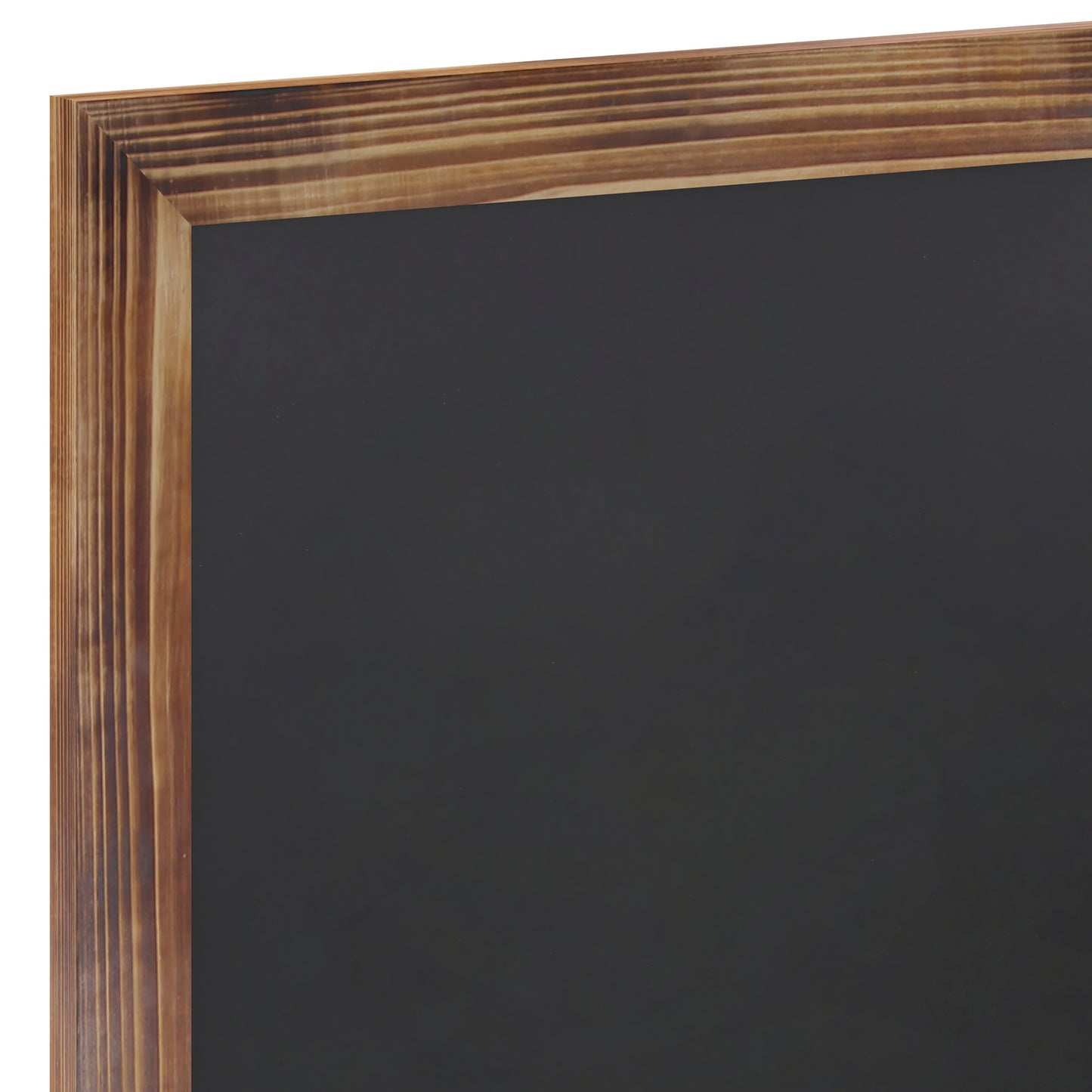 Canterbury 20" x 30" Torched Wood Wall Mount Magnetic Chalkboard Sign with Eraser, Hanging Wall Chalkboard Memo Board for Home, School, or Business Torched Brown HGWA-GDIS-CRE8-462315-GG