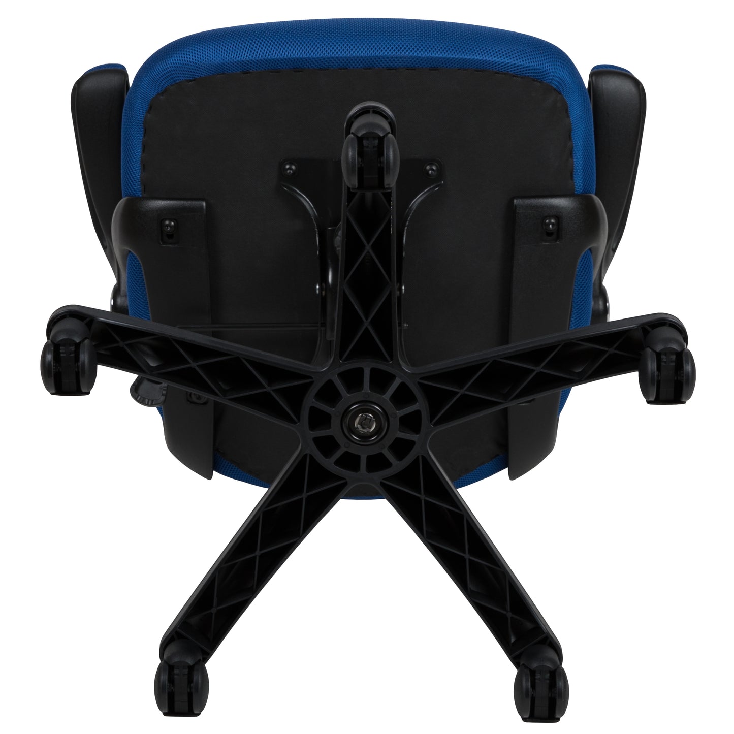 Porter High Back Blue Mesh Ergonomic Swivel Office Chair with Black Frame and Flip-up Arms Blue