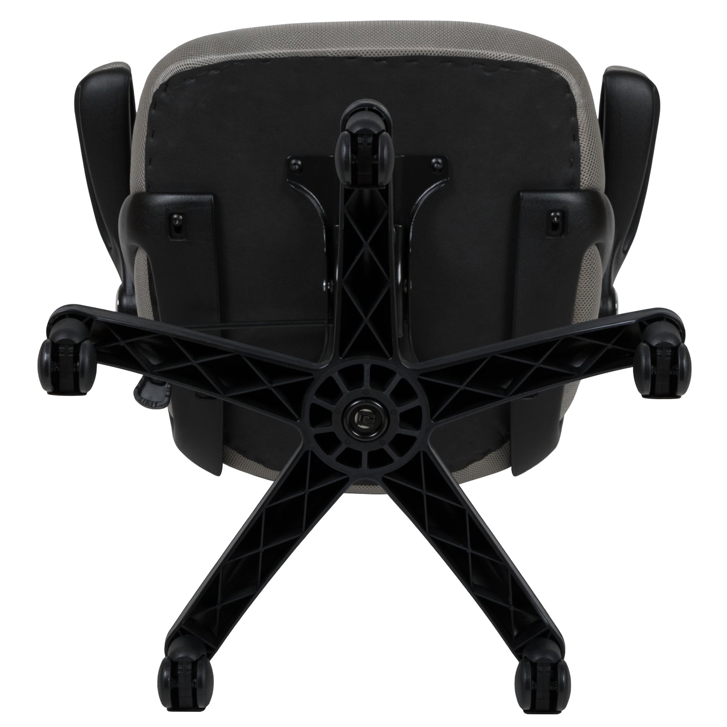 Porter High Back Light Gray Mesh Ergonomic Swivel Office Chair with Black Frame and Flip-up Arms Light Gray