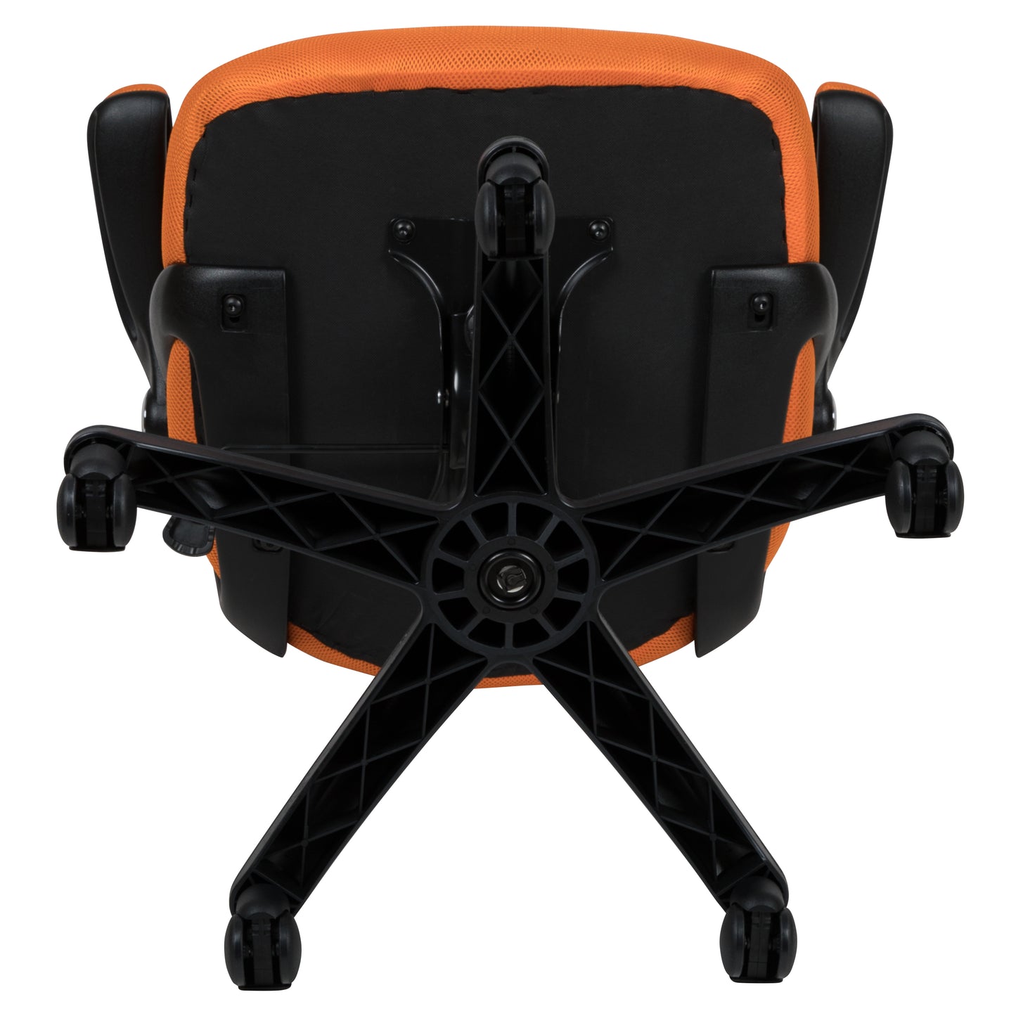 Porter High Back Orange Mesh Ergonomic Swivel Office Chair with Black Frame and Flip-up Arms Orange