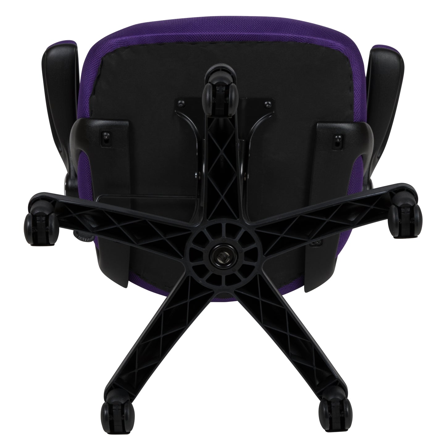 Porter High Back Purple Mesh Ergonomic Swivel Office Chair with Black Frame and Flip-up Arms Purple