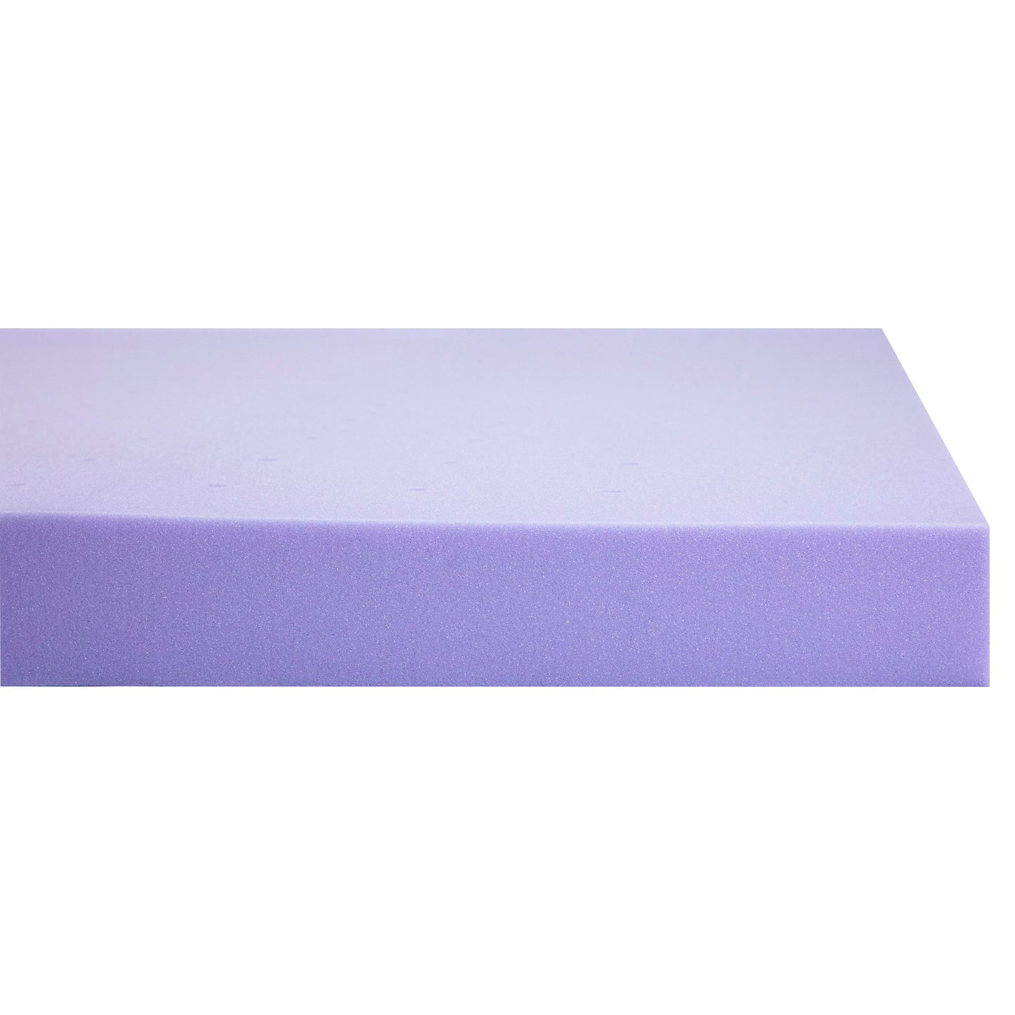 Capri Comfortable Sleep 3 Inch Lavender Infused King Memory Foam Mattress Topper with Ventilated Design and CertiPUR-US Certified Foam Purple