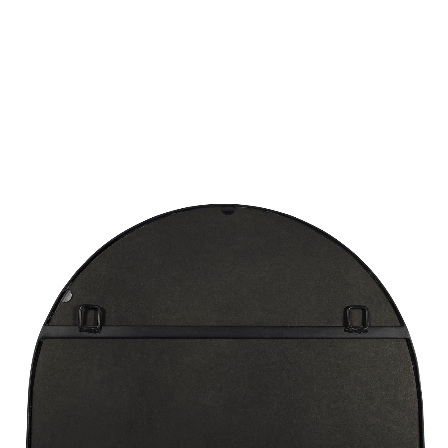 Mila 22"x65" Arched Metal Framed Wall Mirror for Hallways, Entryways, Dining and Living Rooms, Black Black